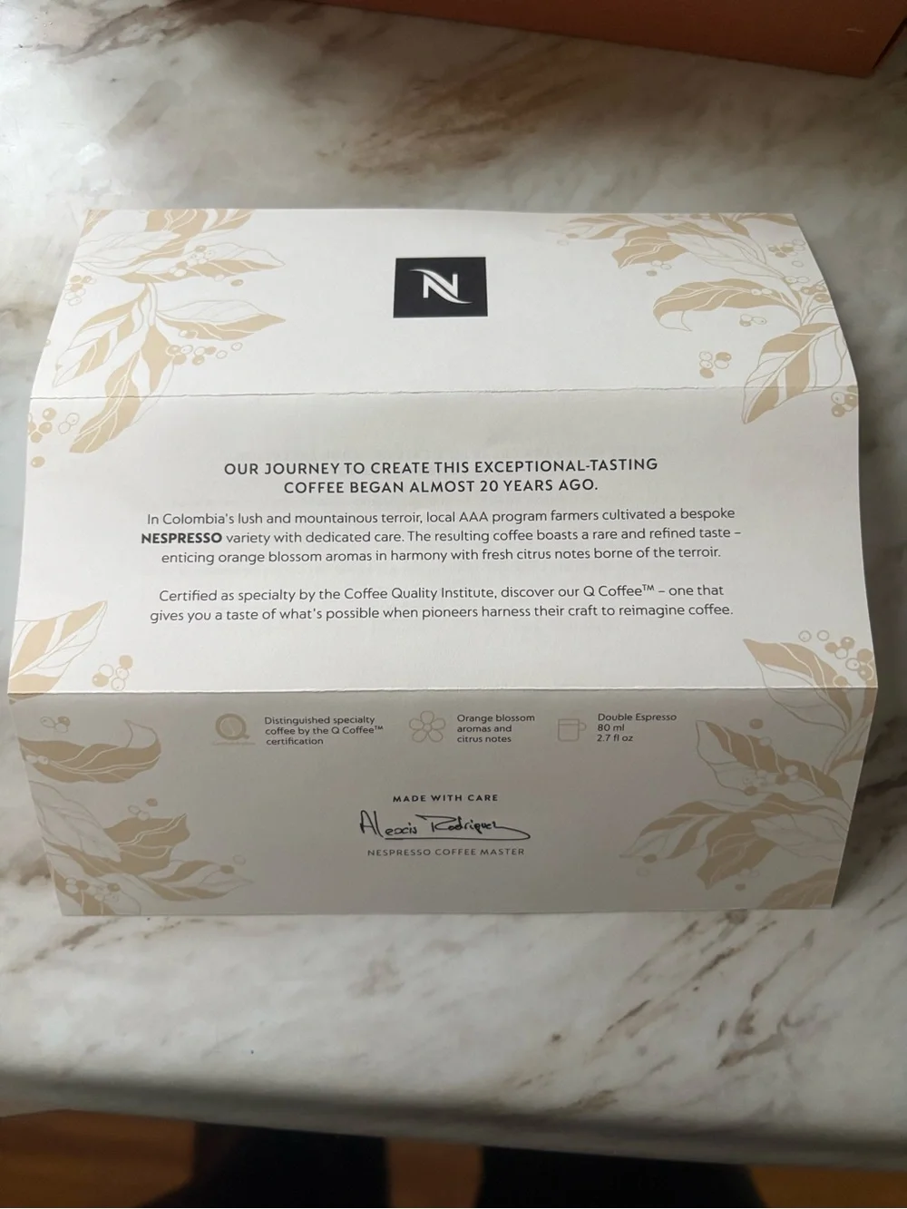 Nespresso limited edition No. 20 Vertuo